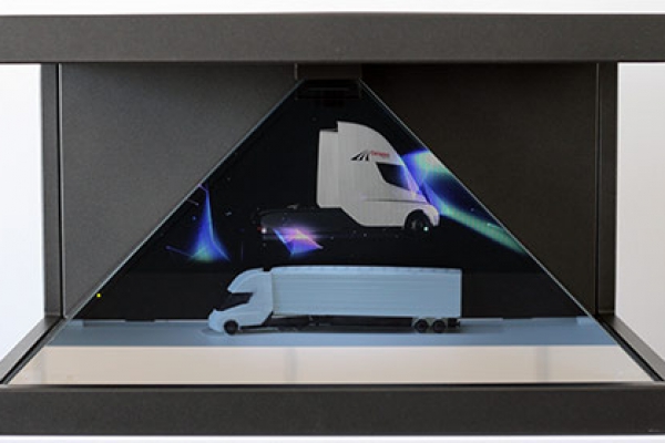 Girteka Logistics | Tesla semi | 3D Holographic projection powered by Hopro